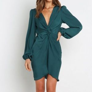 Petal and Pup Kataleya Dress- Emerald
